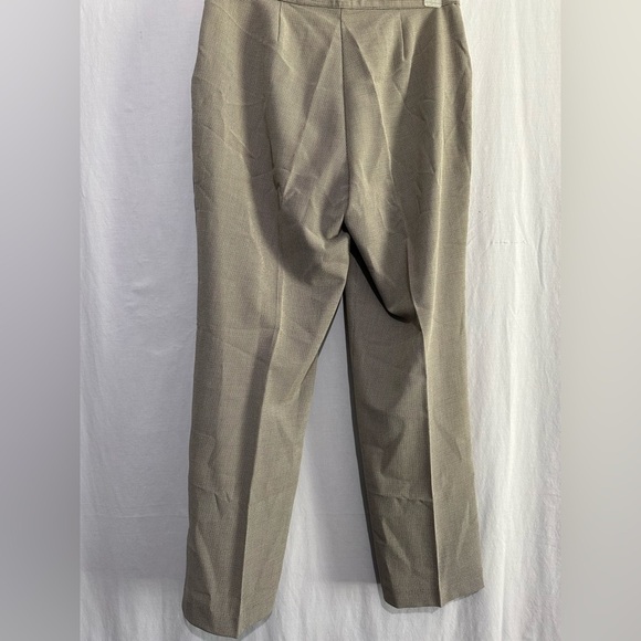 Kim Rogers Tan Brown Plaid Dress Pants Size 10 - Picture 3 of 5